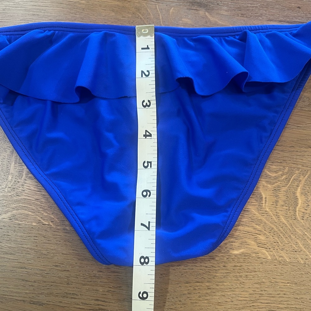 Shoshanna Ruffle String Bikini Bottom, Small - Picture 5 of 9